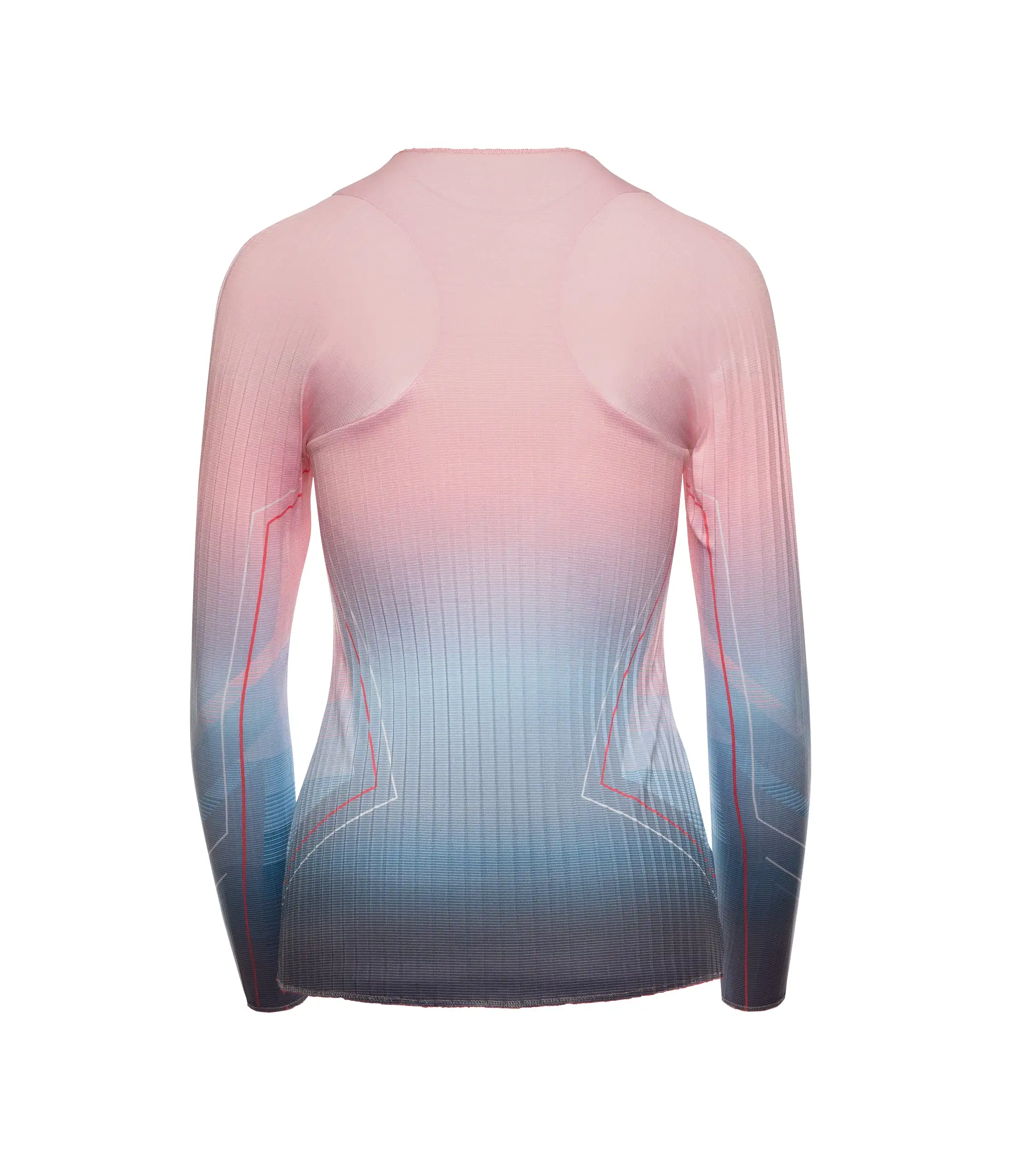 196049-466 | PLEATED L/S CREW | SILVERLAKE BLUE