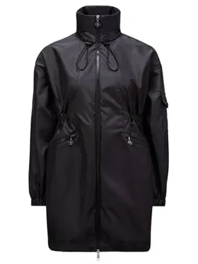 1C00005 597R1 999 ADHEMAR Long Windbreaker Black Women s Jacket TJ