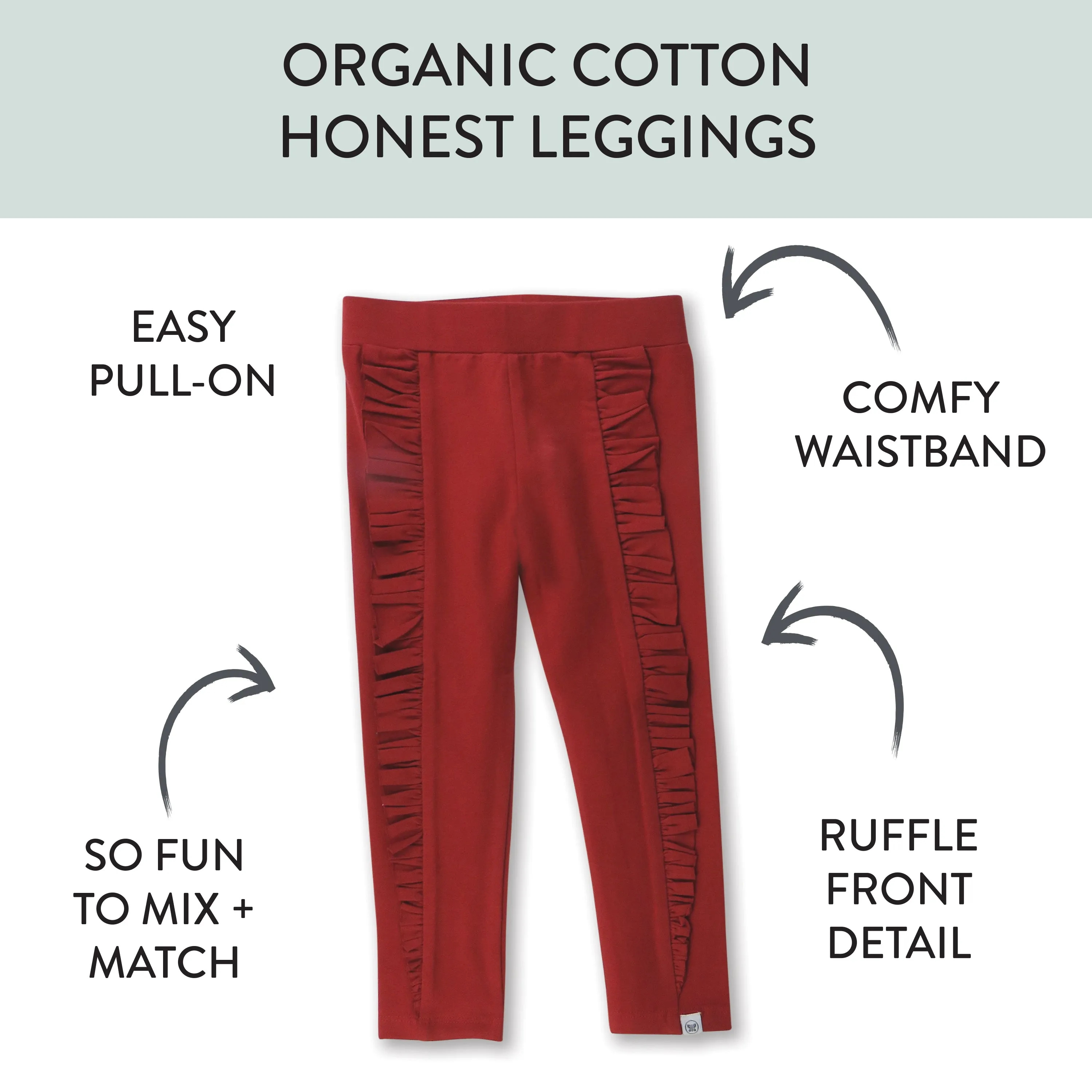 3-Pack Organic Cotton Legging Set