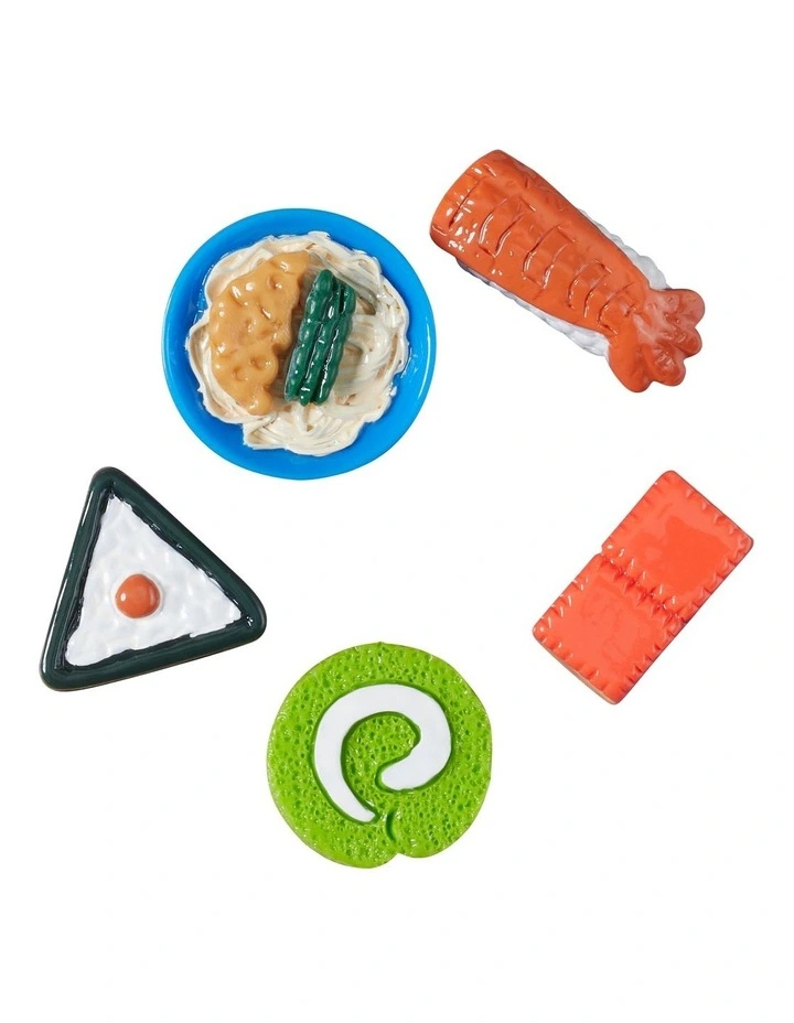 3D Mini Sushi Party Charms 5 Pack in Multi