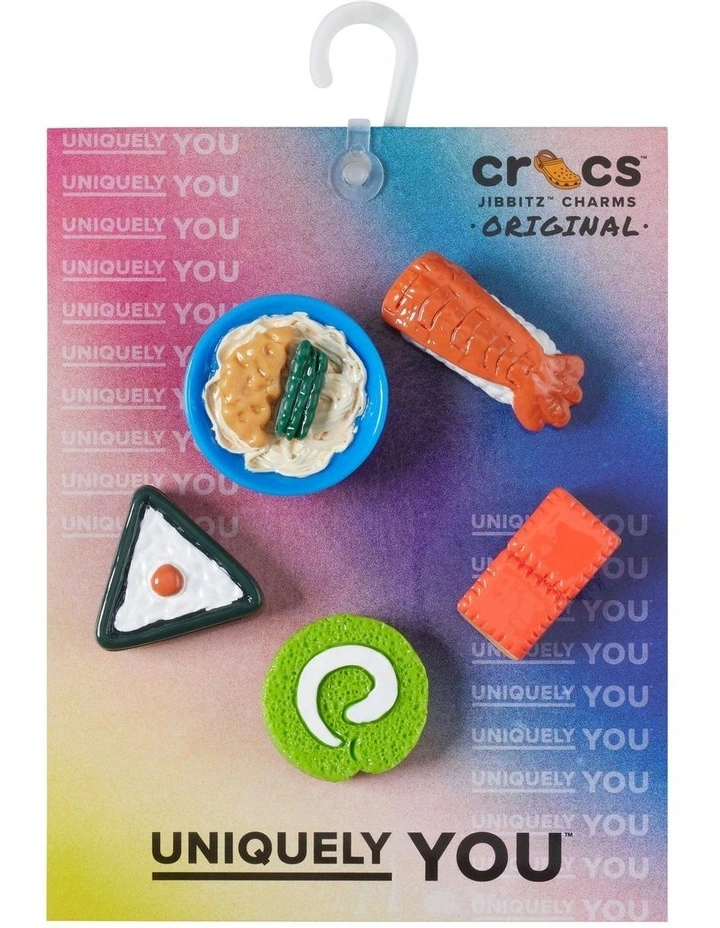 3D Mini Sushi Party Charms 5 Pack in Multi