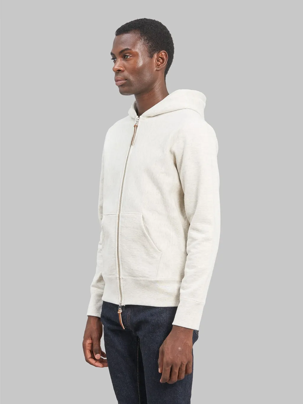 3sixteen Heavyweight Zip Hoody Oatmeal