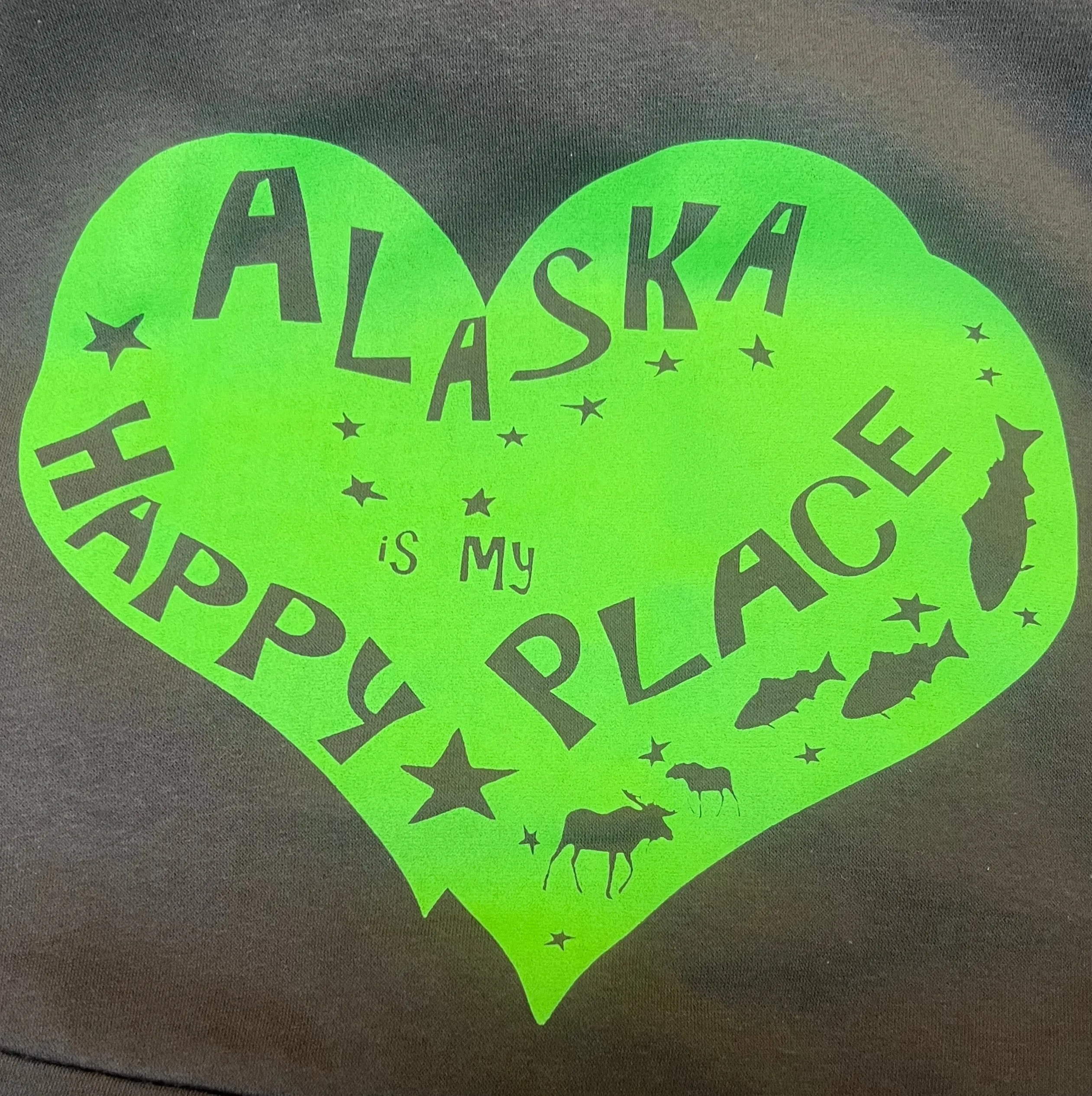 Alaska is My Happy Place Full Zip Sweatshirt