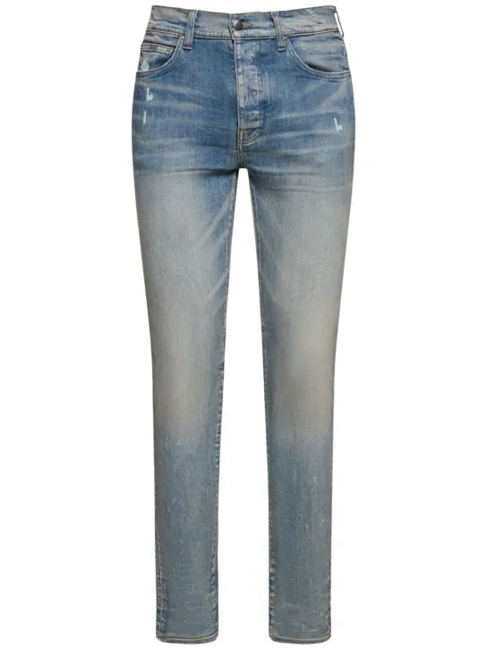 Amiri   15cm Stack cotton denim jeans 