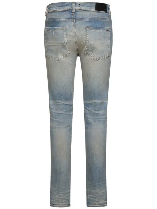 Amiri   15cm Stack cotton denim jeans 