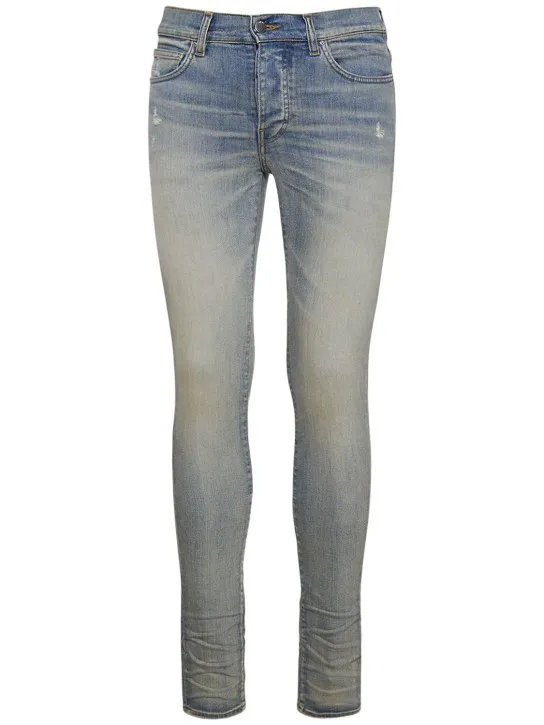 Amiri   15cm Stack cotton denim jeans 