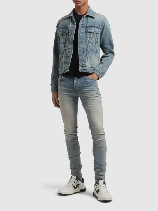 Amiri   15cm Stack cotton denim jeans 