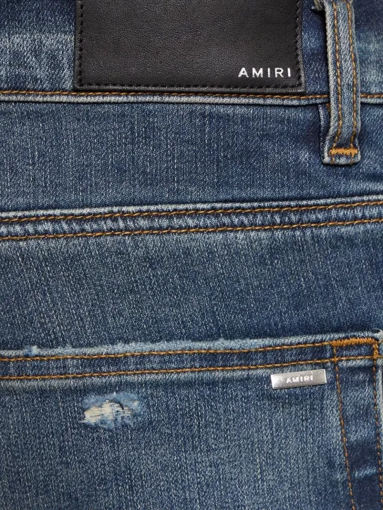 Amiri   15cm Stack cotton denim jeans 