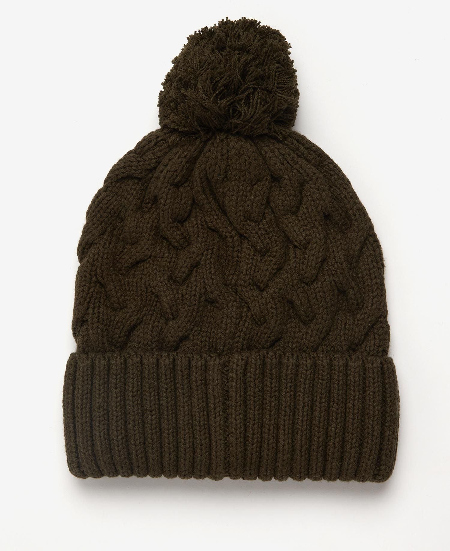 Barbour Mens Gainford Cable Knit Beanie Hat