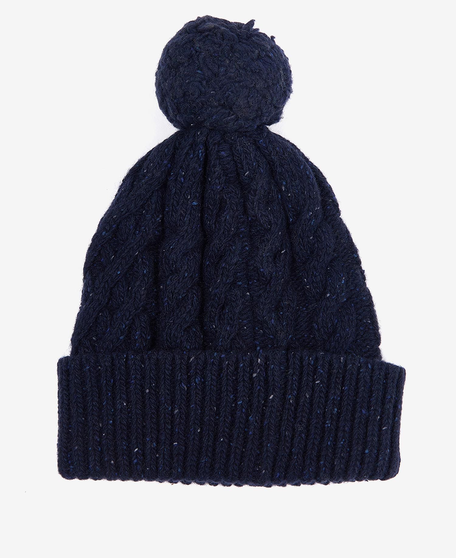 Barbour Mens 'Seaton Pom' Cable Knit Beanie Hat