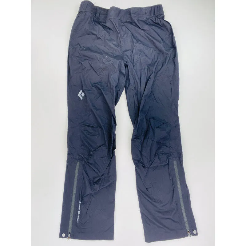 Black Diamond  Stormline Stretch Rain Pants - Pantaloni antipioggia di seconda mano - Uomo - Nero - L