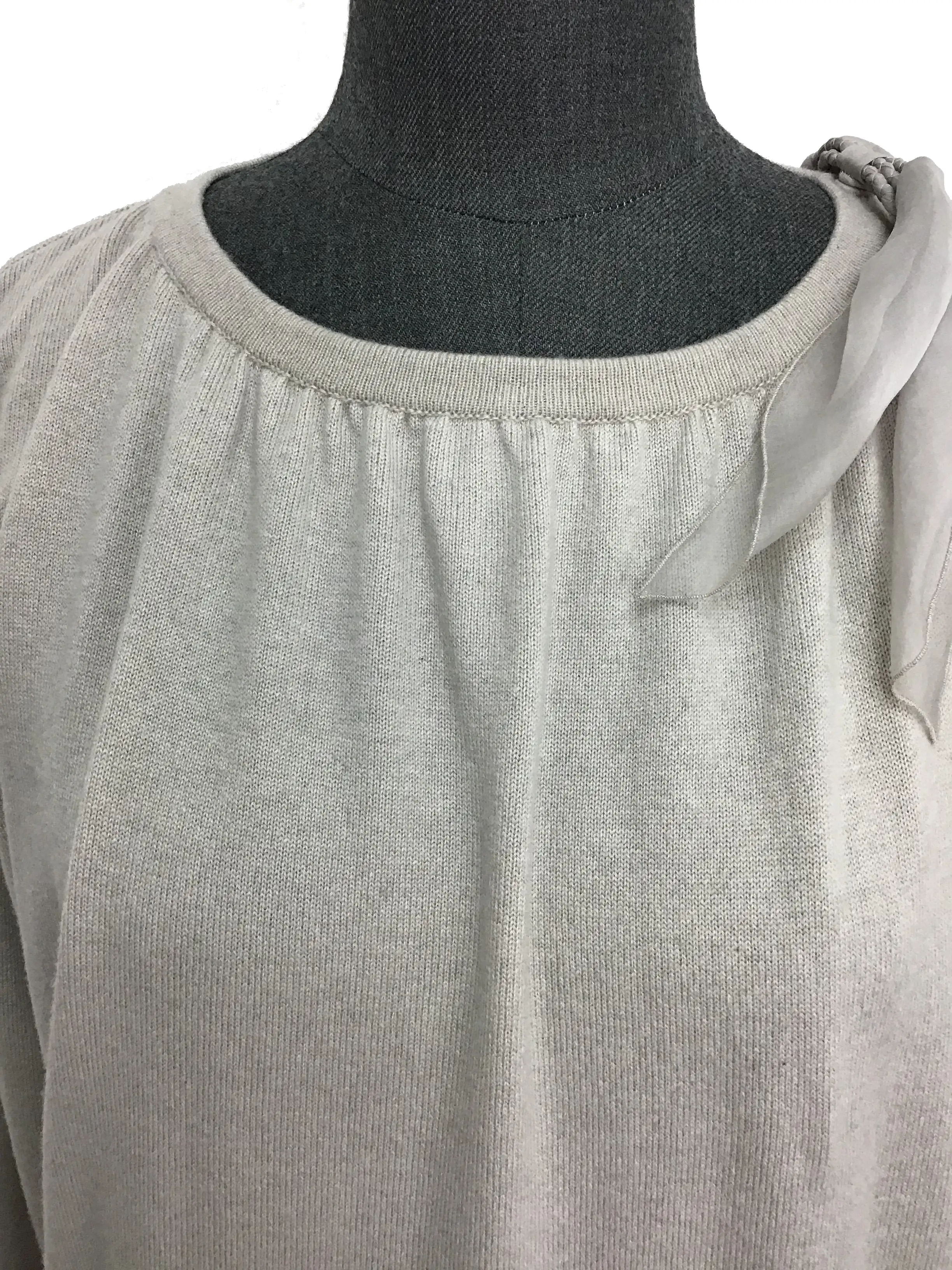 Brunello Cucinelli Cashmere Cold-Shoulder Sweater