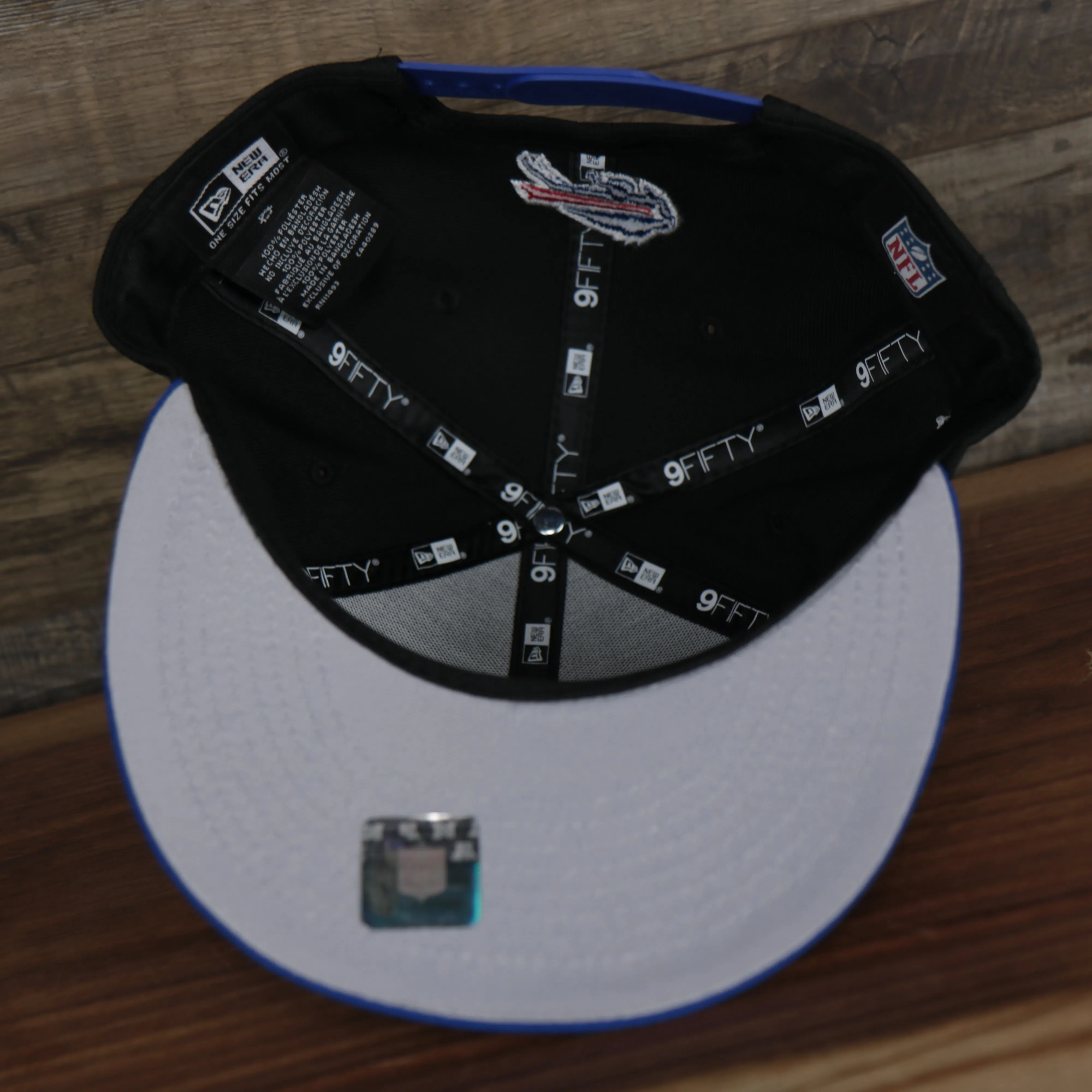 Buffalo Bills 2022 NFL Draft 9Fifty Grey Bottom On-Field Snapback | Black