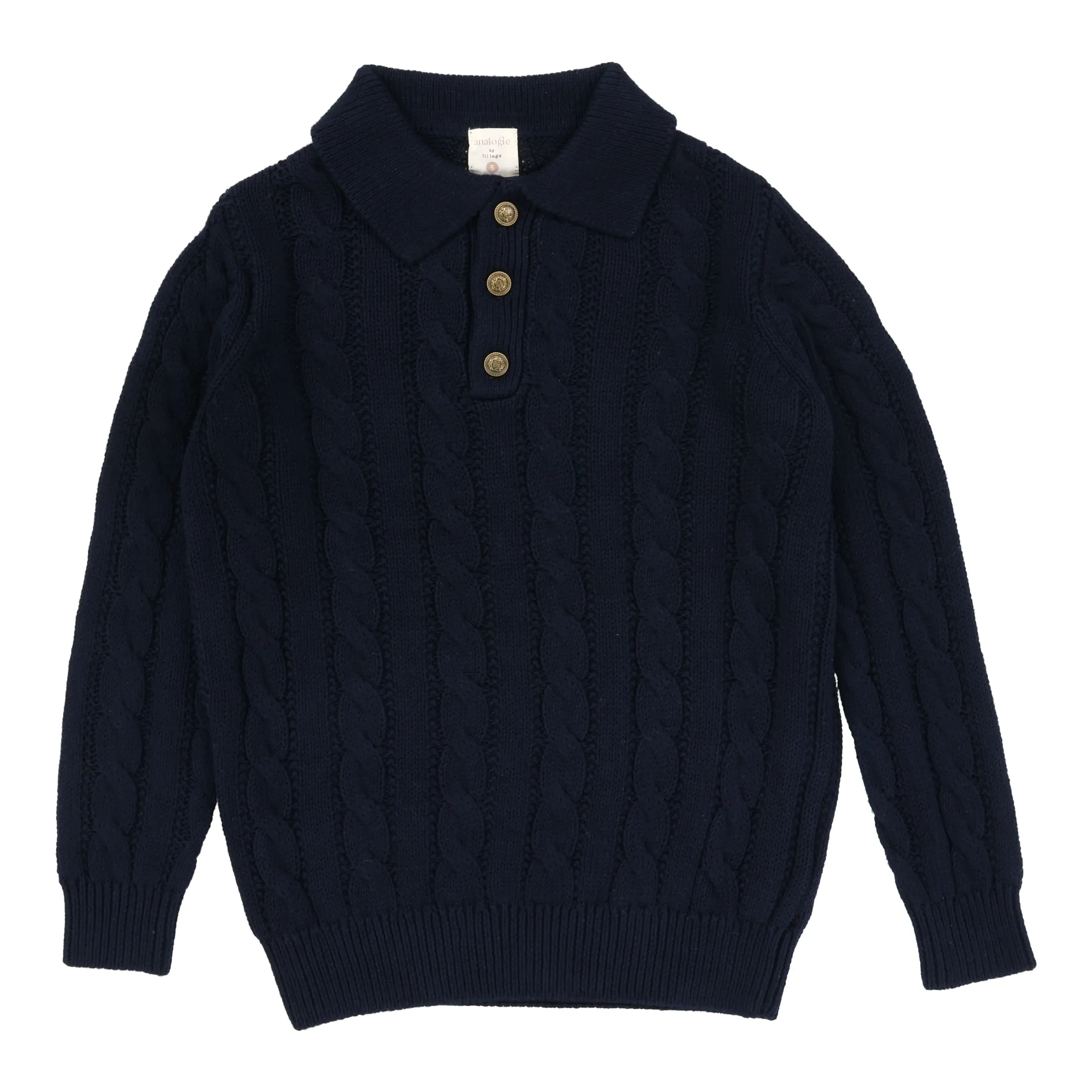 Cable Knit Polo