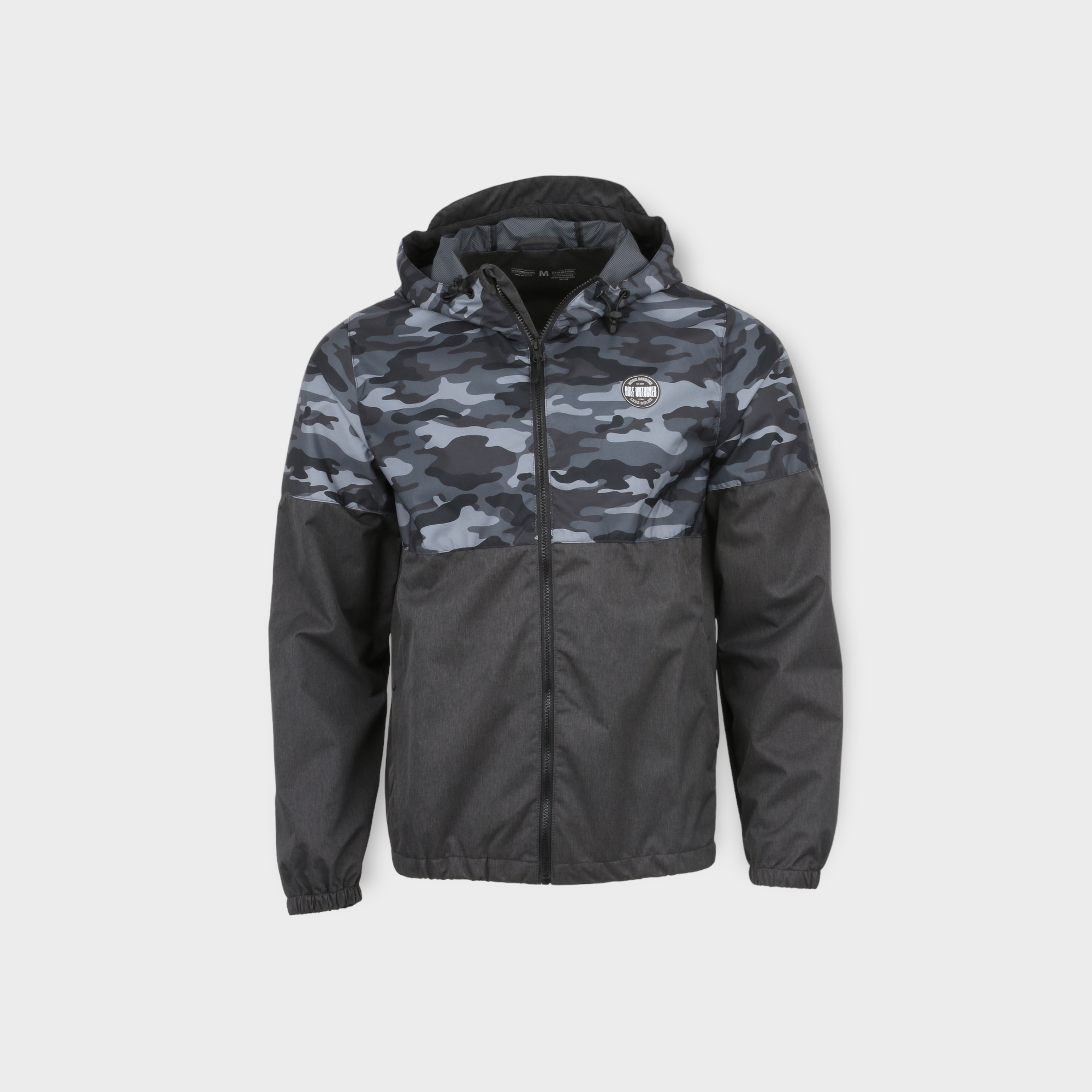 Camo Full-Zip Water Resistant Jacket