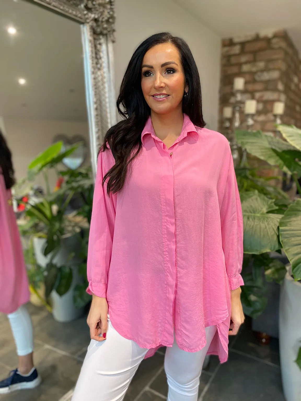 Candy Pink Sequin Star Blouse Simone