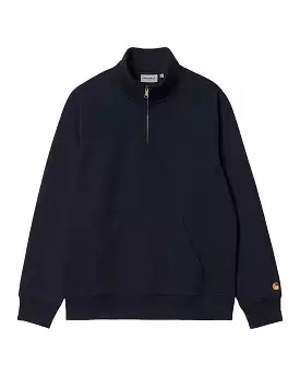 Carhartt Wip Chase Neck Zip Sweat Dark Navy