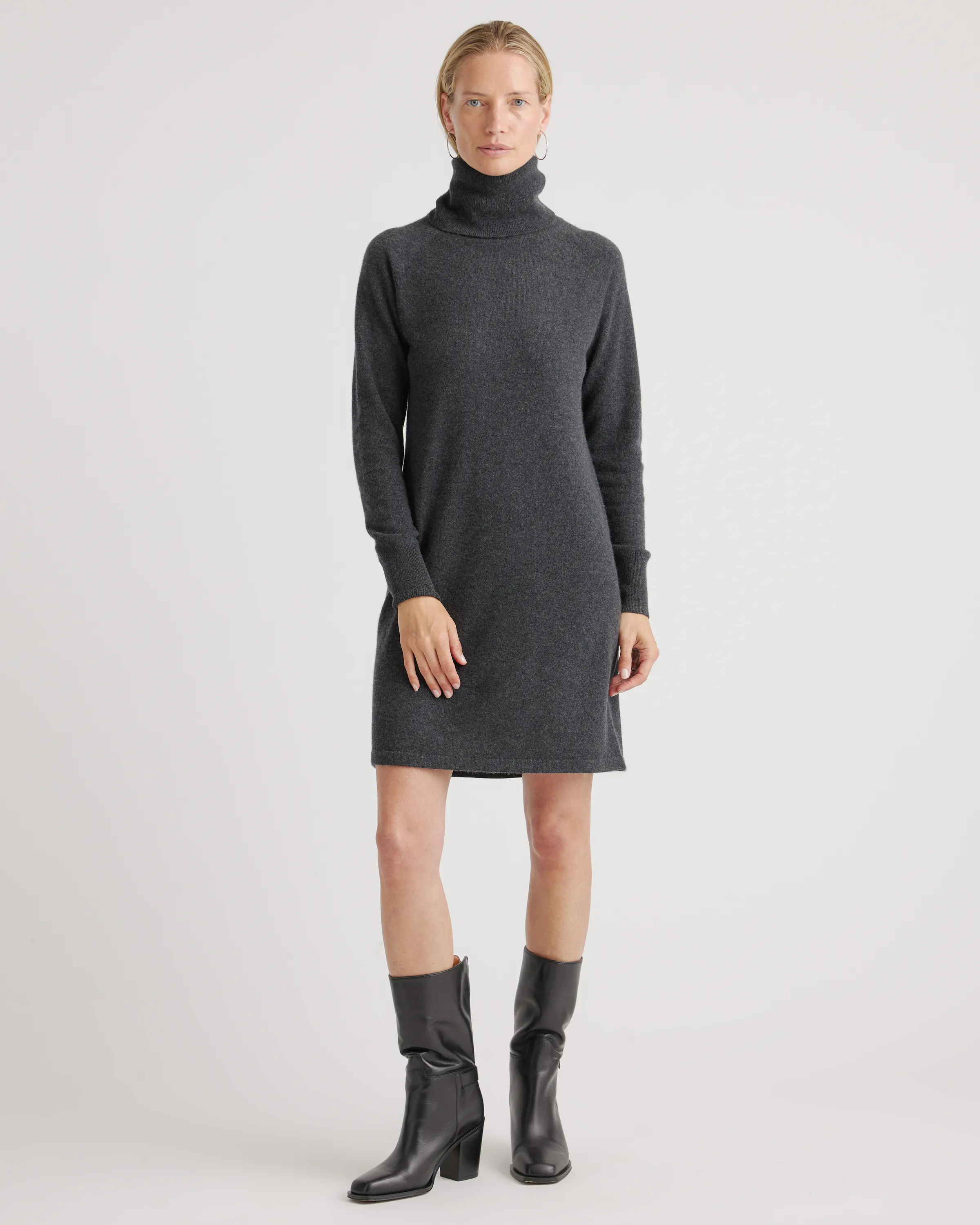 Cashmere Turtleneck Sweater Dress | Quince