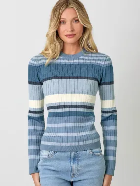 Color Block Striped Sweater