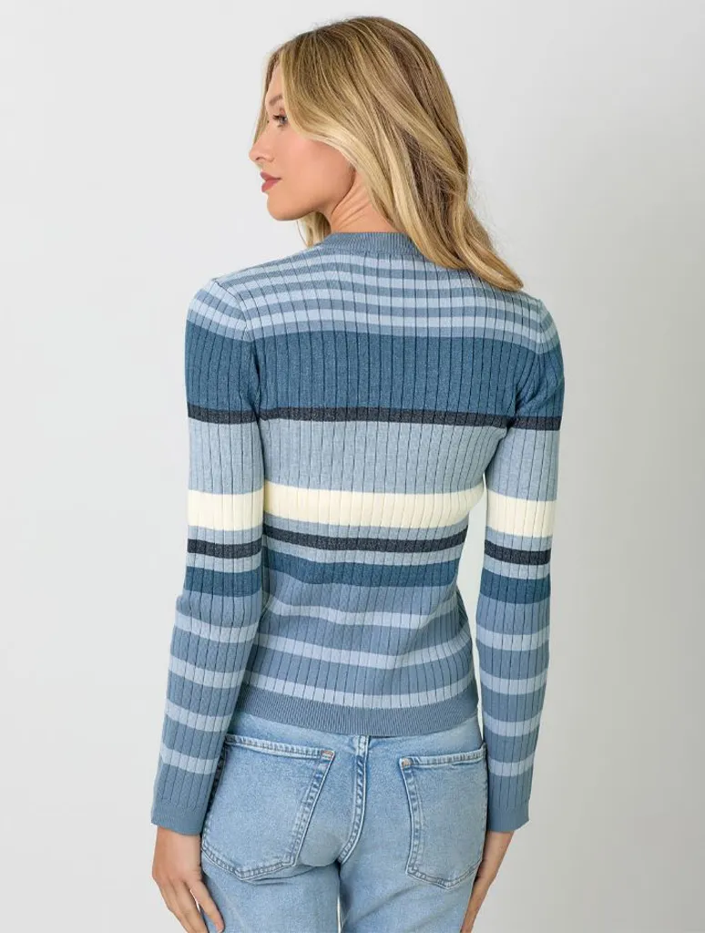 Color Block Striped Sweater