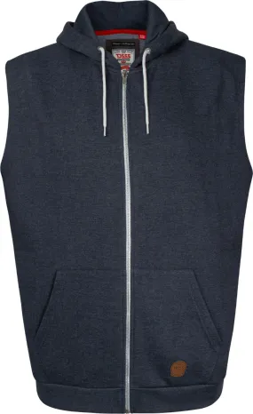 D555 Blake Sleeveless Hoody - Blue