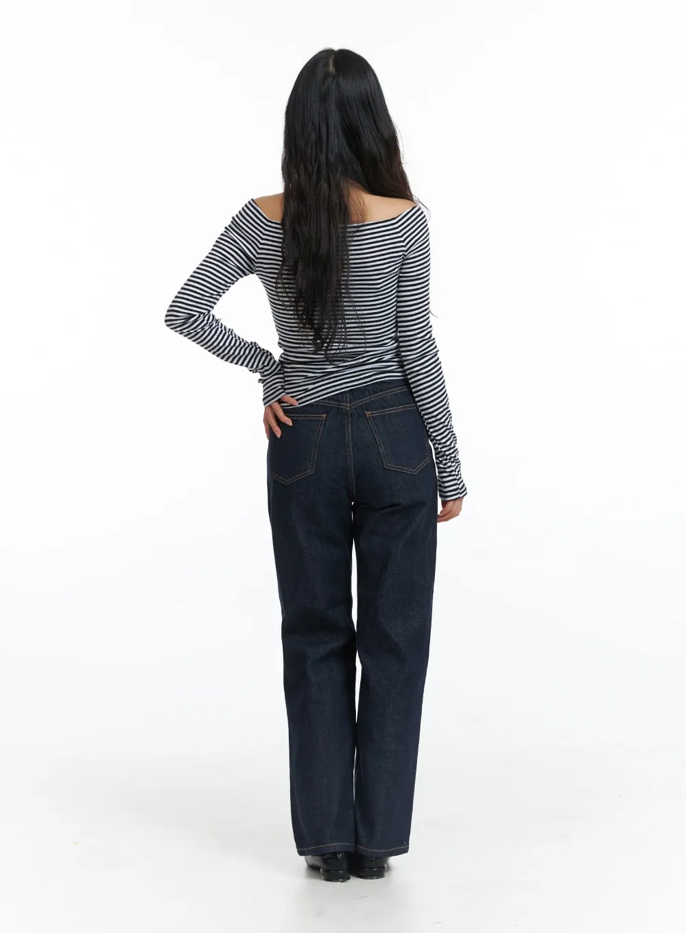 Denim Straight-Leg Jeans OJ431