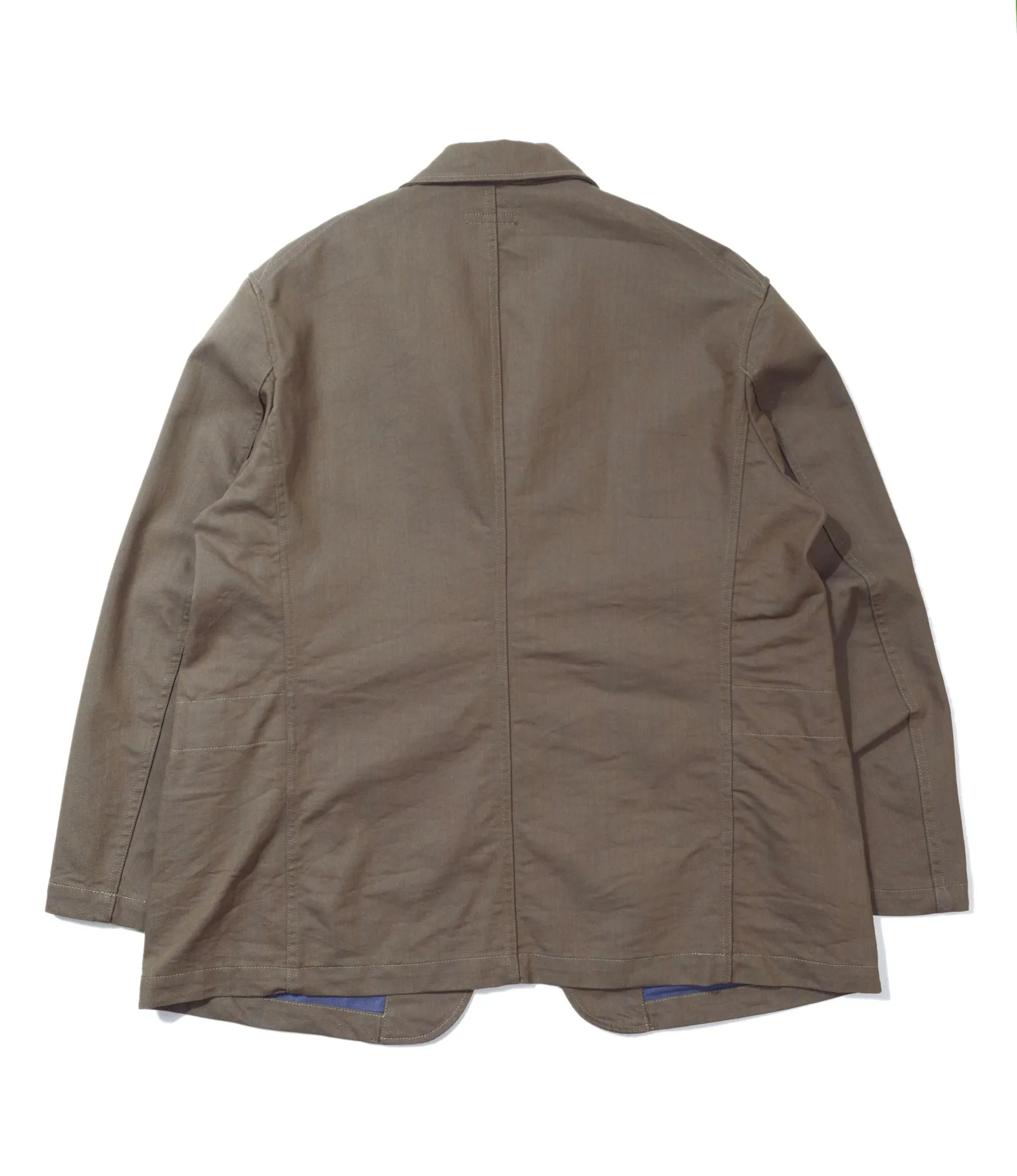 Engineered Garments Bedford Jacket - Khaki/Blue PC Iridiscent Heavy Twill