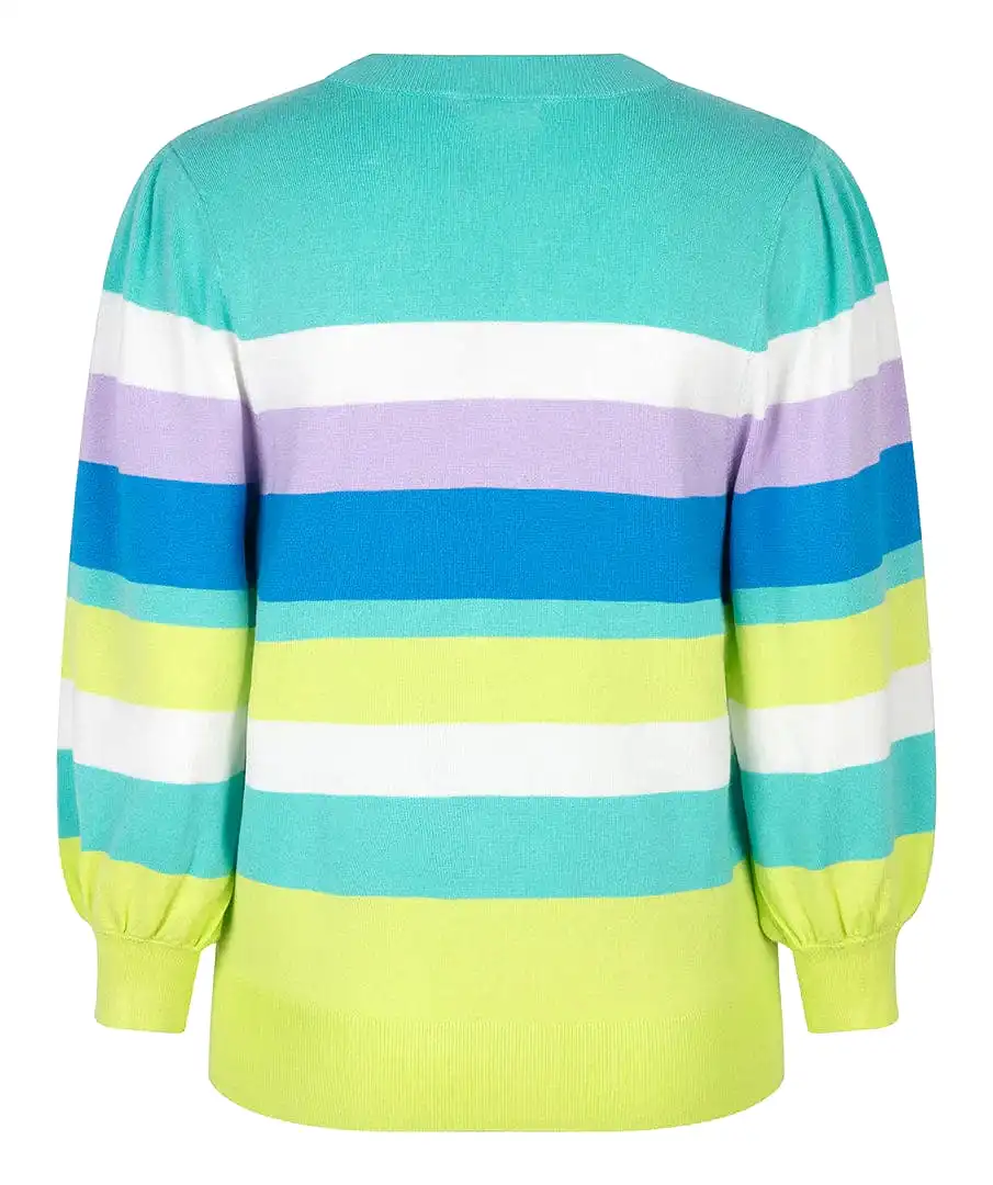 Esqualo Pool Blue Striped Sweater- SP2407024 627