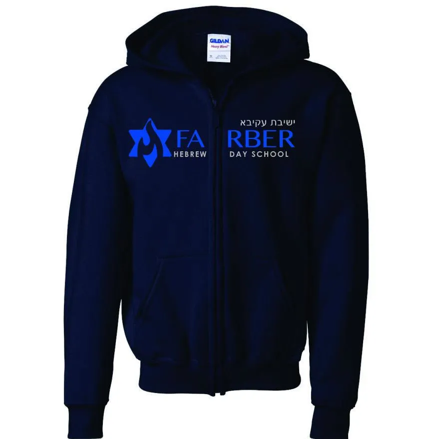 Farber Full Zip Navy Sweatshirt