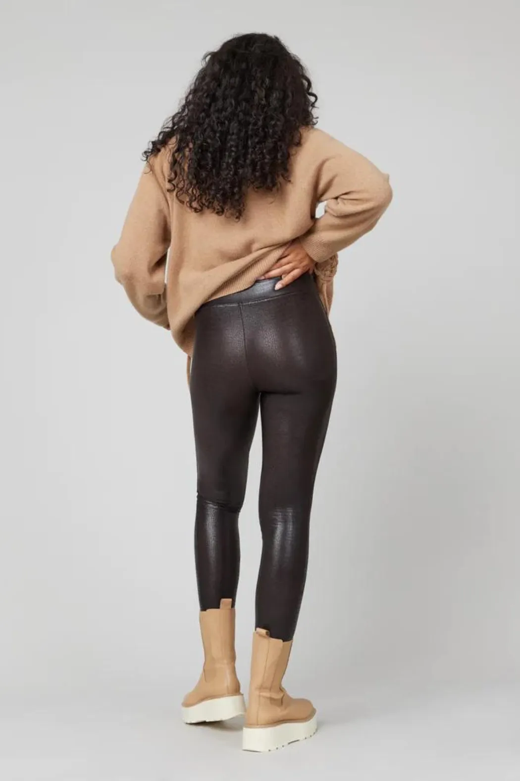 Faux Leather Croc Shine Legging