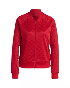 Felpa Adidas Originals Superstar Track Top Rosso