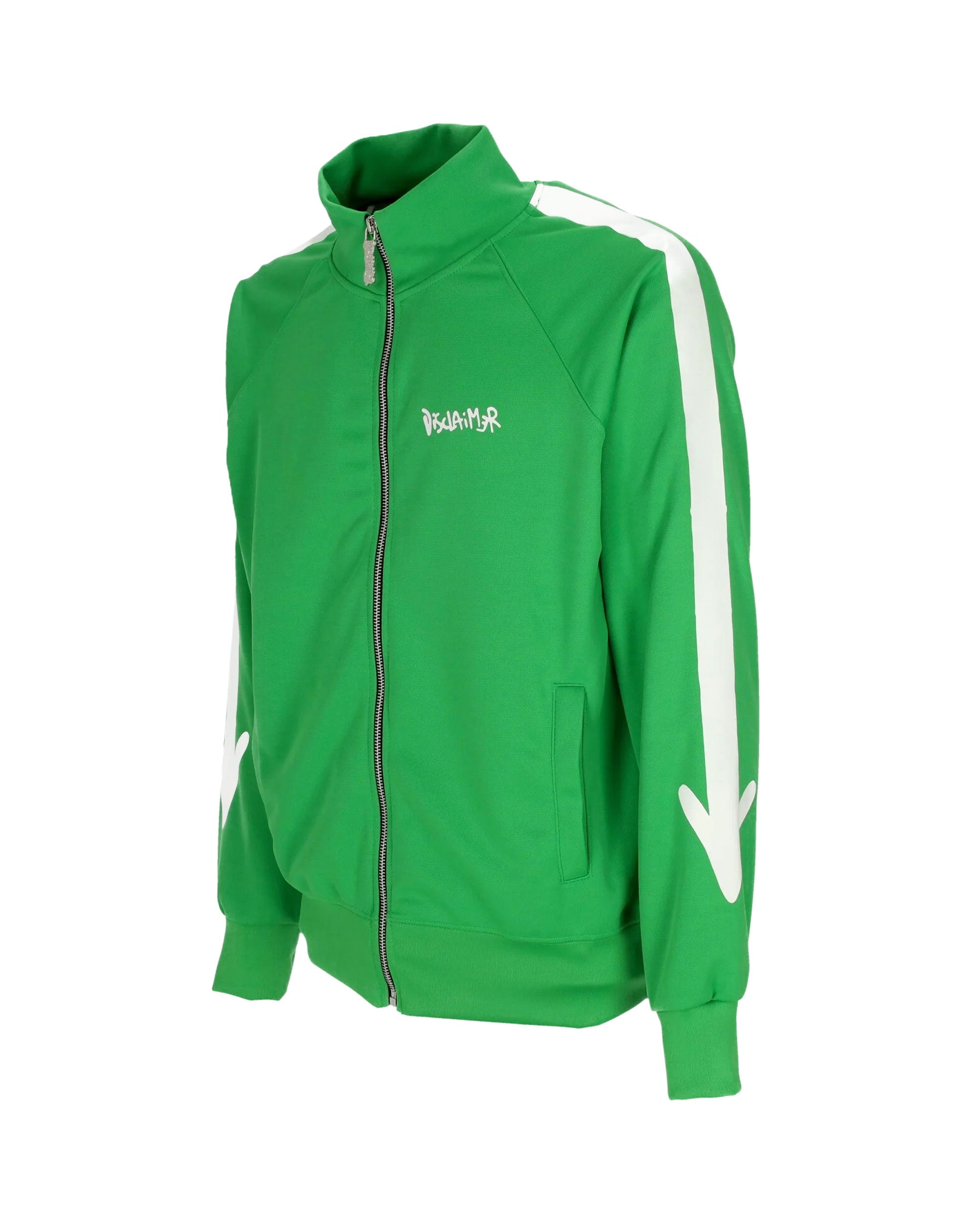 Felpa Full Zip Uomo Disclaimer Verde