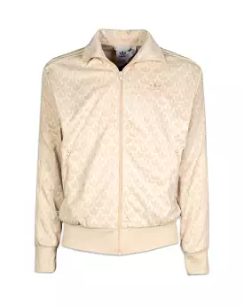 Felpa Uomo Adidas Mono Track Top Graphics Beige