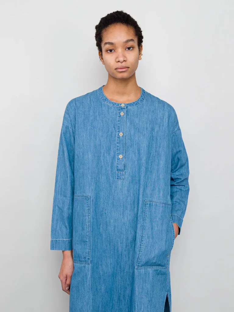 Folk Stack Dress in Lightweight Denim