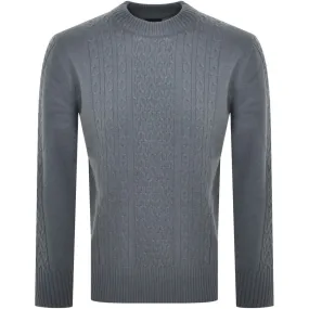 G Star Raw Cable Knit Jumper Blue