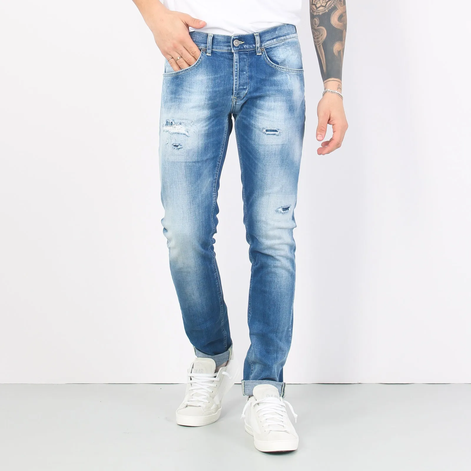 George Jeans Rotture Denim Medio