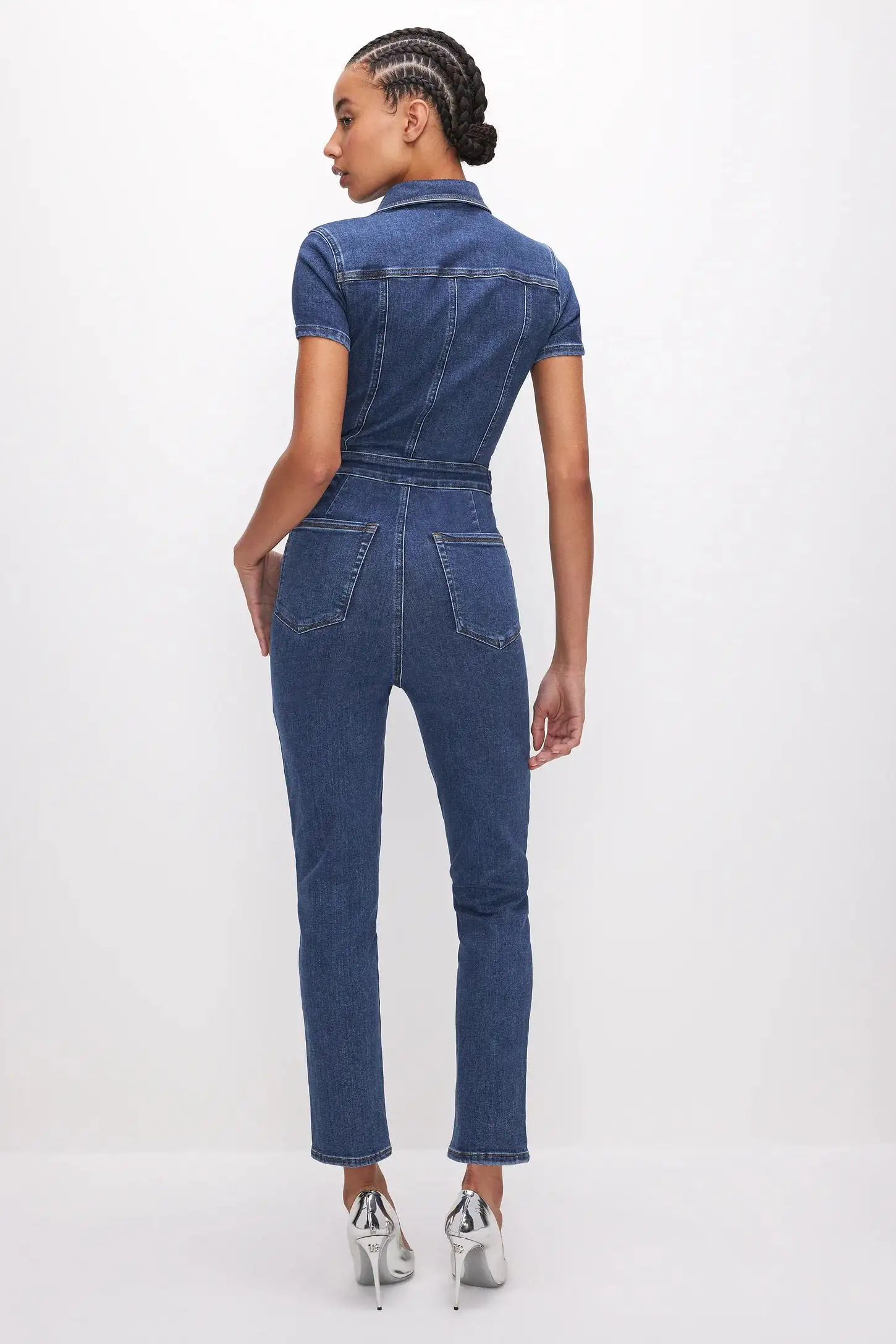 GOOD AMERICAN FIT FOR SUCCESS JUMPSUIT Indigo594