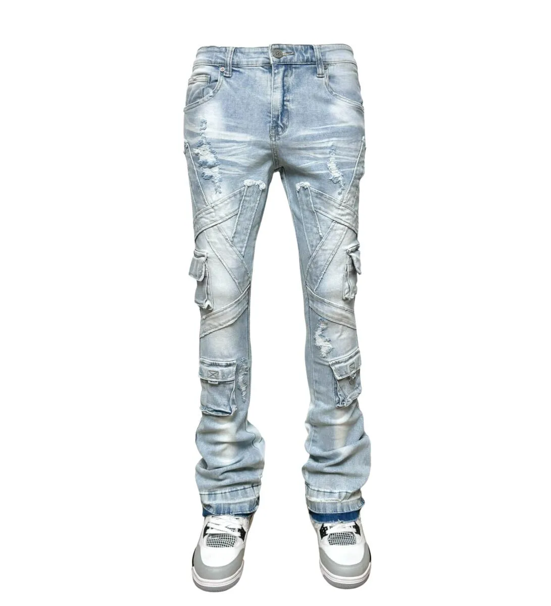 GUNZINII MULTI CARGO STACK DENIM GZ302-VINTAGE