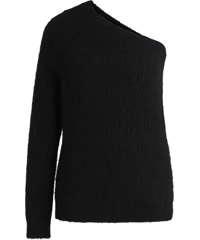 Hugo One-shoulder regular-fit sweater with knitted structure