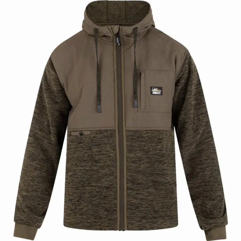 Hurley HURON ZIP HOODY - OLIVE