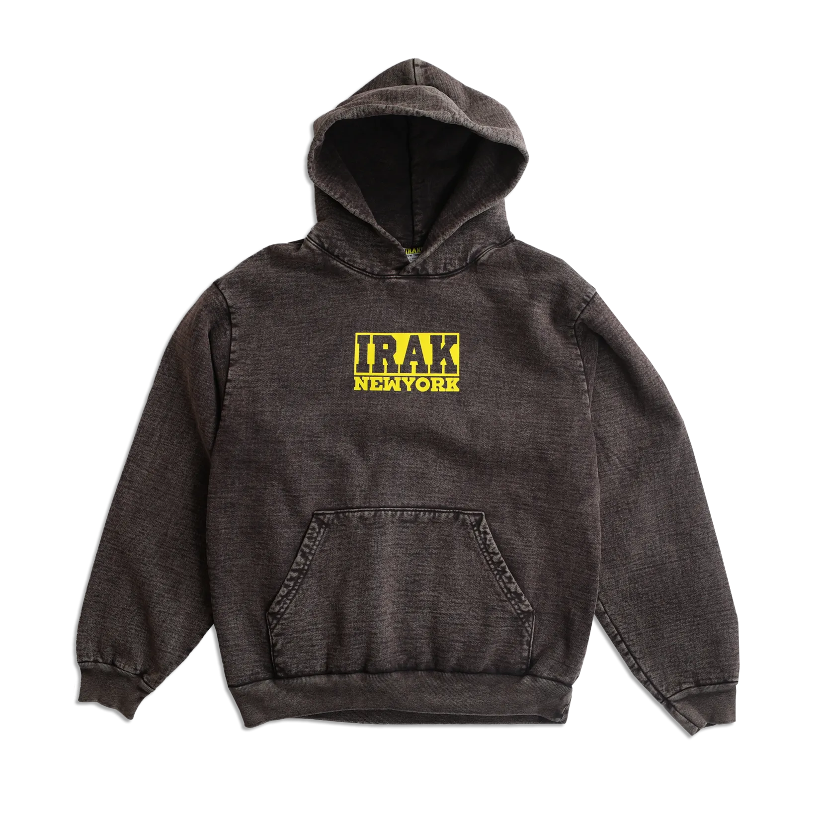 IRAK Logos Hoody Cocoa Mineral Wash