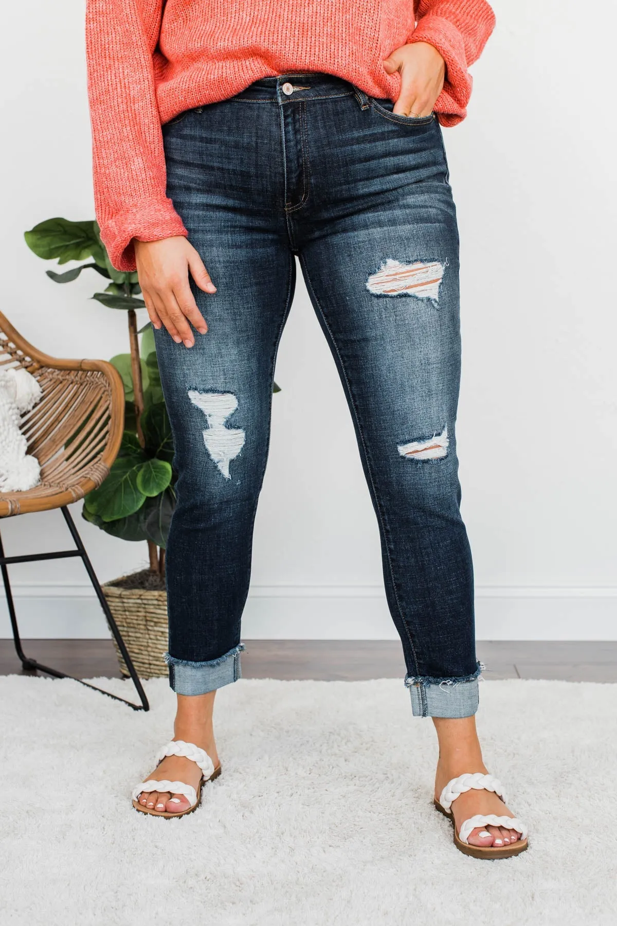 KanCan Distressed Jeans- Addi Wash