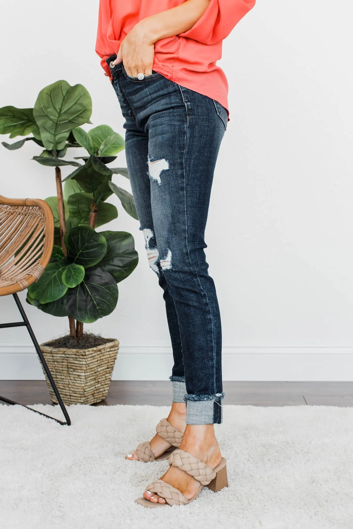 KanCan Distressed Jeans- Addi Wash