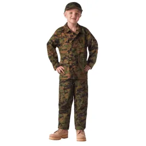 Kids Digital Camo BDU Shirt and Pant - Sold Separately | Woodland Digital