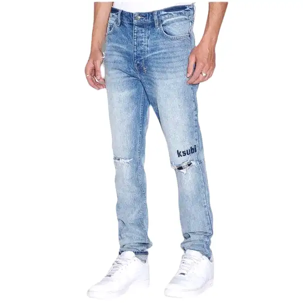 Ksubi Chitch Check Self Repair Denim (Blue Stone Wash) MFA23DJ016