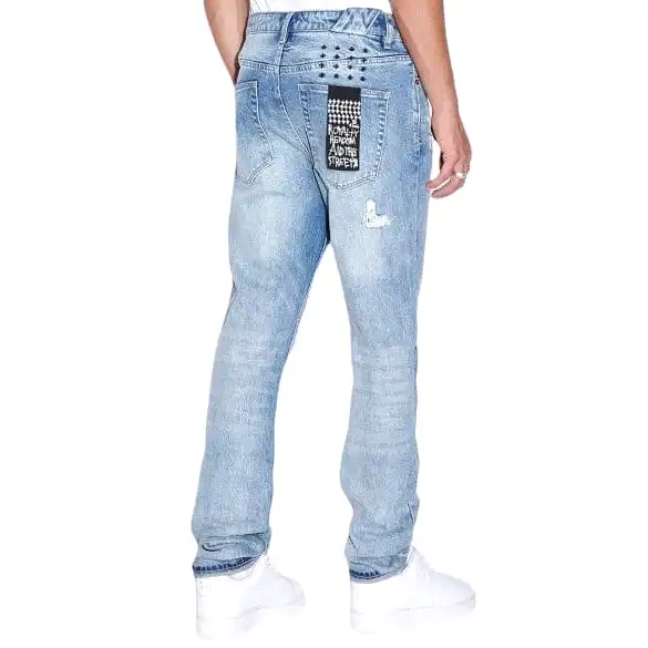 Ksubi Chitch Check Self Repair Denim (Blue Stone Wash) MFA23DJ016