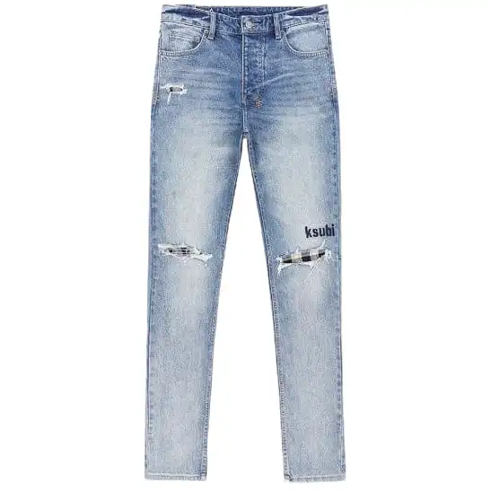 Ksubi Chitch Check Self Repair Denim (Blue Stone Wash) MFA23DJ016