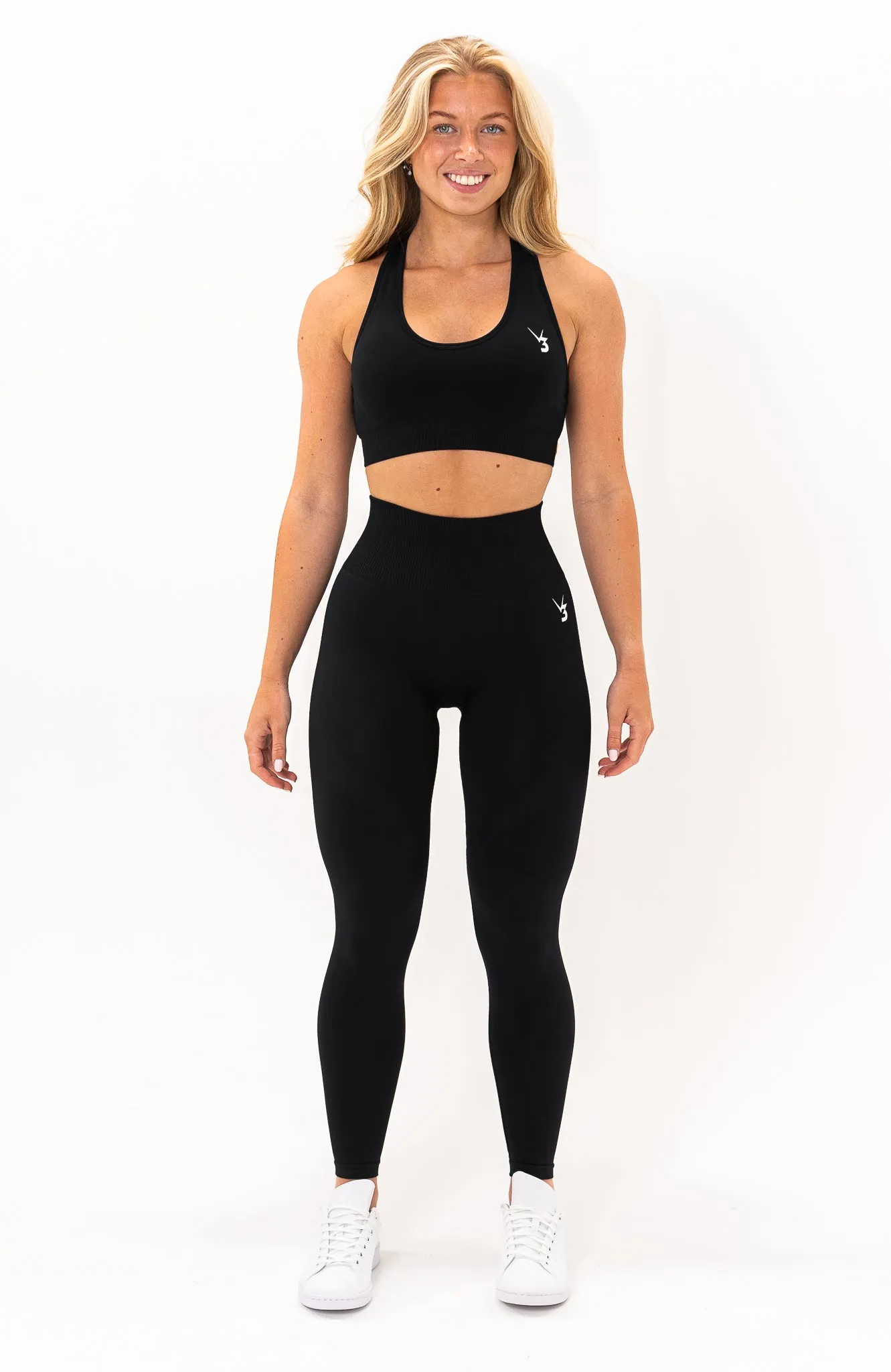 Limitless Seamless Leggings & Sports Bra Set - Black