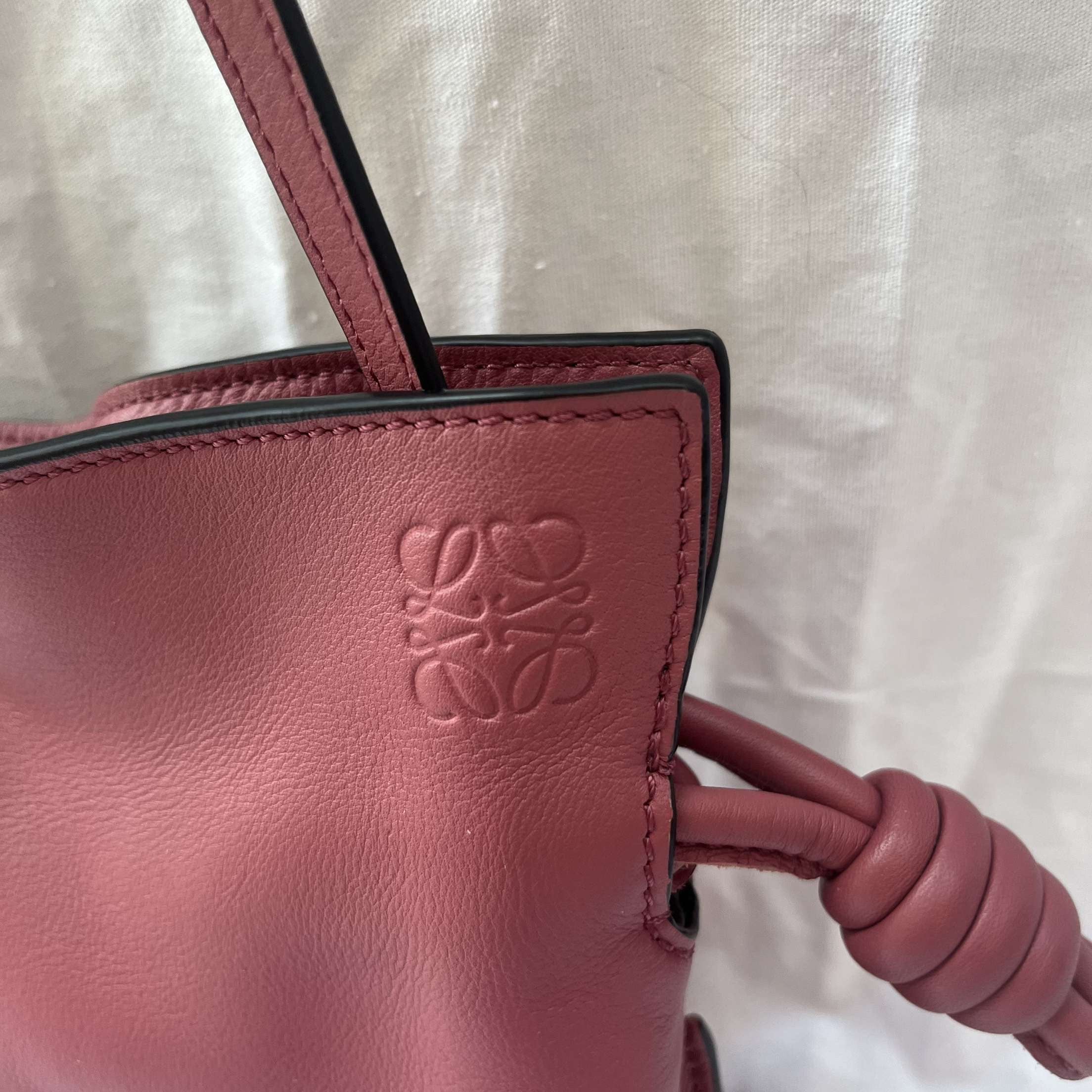 Loewe 1825 Rose Pink Nappa Leather Mini Flamenco Bag