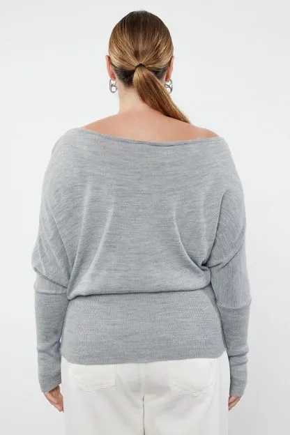 Low Shoulder Knitwear Sweater